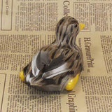 Maxbell Realistic Faux Fur Squatting Duck Animal Model Figures DIY Home Decoration