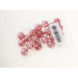 Maxbell 20x 16mm Clear Glass Marbles Kids Game Toy Vase Fish Tank Decor Orange