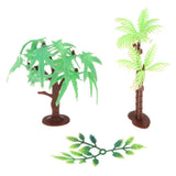 Maxbell 10pcs Mixed Plastic Tree Models Action Figures Nature & Science Learning Toy