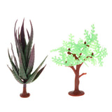 Maxbell 10pcs Mixed Plastic Tree Models Action Figures Nature & Science Learning Toy