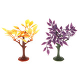 Maxbell 10pcs Mixed Plastic Tree Models Action Figures Nature & Science Learning Toy