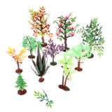Maxbell 10pcs Mixed Plastic Tree Models Action Figures Nature & Science Learning Toy