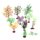 Maxbell 10pcs Mixed Plastic Tree Models Action Figures Nature & Science Learning Toy