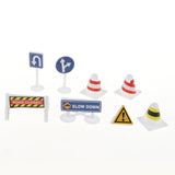 Maxbell 28 Sets of English Road Signs Traffic Signs Playset Pretend Play Toys