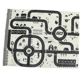 Maxbell 130*100cm Nordic Style Country Traffic Road Play Mat for Car Truck Train Toy