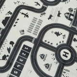 Maxbell 130*100cm Nordic Style Country Traffic Road Play Mat for Car Truck Train Toy