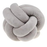 Maxbell Soft Knot Cushion Ball Home Sofa Baby Sleep Throw Pillows Decoration Grey