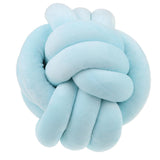 Maxbell Knot Ball Pillows Room Decoration Plush Toys Baby Photography Props Blue