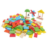 Maxbell 150 Pcs Wooden Dominoes Set for Kids Building Blocks Racing