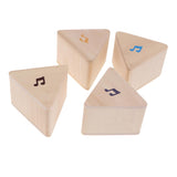 Maxbell Wooden Triangle Rattle Blocks Sound Memory Game Kids Early Educational Toy