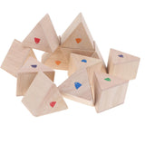 Maxbell Wooden Triangle Weight Blocks Weight Memory Game Kids Early Educational Toy