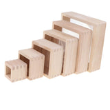 Maxbell Children Montessori Toy Wooden Magnification Blocks Buliding Stacking Toy