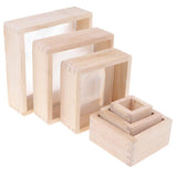 Maxbell Children Montessori Toy Wooden Magnification Blocks Buliding Stacking Toy