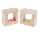 Maxbell Children Montessori Toy Wooden Rainbow Sound Blocks Buliding Stacking Toy