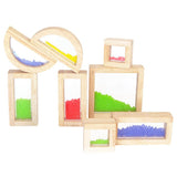Maxbell Children Montessori Toy Wooden Rainbow Sound Blocks Buliding Stacking Toy