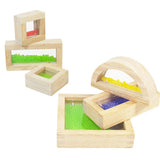 Maxbell Children Montessori Toy Wooden Rainbow Sound Blocks Buliding Stacking Toy