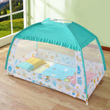Maxbell Baby Crib Tent for Bed Mosquito Net Canopy Safety Playpen Blue 75 x 150 cm