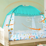 Maxbell Baby Crib Tent for Bed Mosquito Net Canopy Safety Playpen Blue 75 x 150 cm