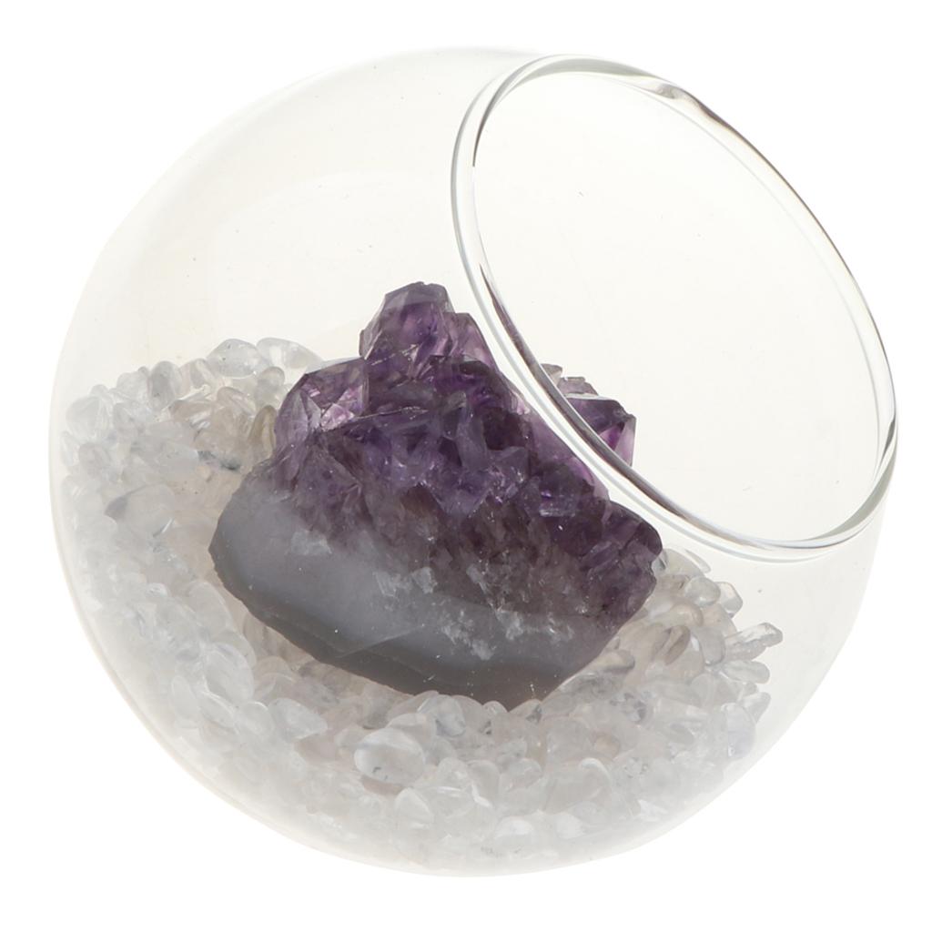 Maxbell Amethyst Cluster Bonsai Meditation Reiki Crystal Relaxation Home Decor