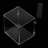 Maxbell 6.5x6.5x7cm Transparent Dustproof Display Case for Rock & Mineral Collection