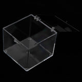 Maxbell 6.5x6.5x7cm Transparent Dustproof Display Case for Rock & Mineral Collection