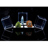 Maxbell 6.5x6.5x7cm Transparent Dustproof Display Case for Rock & Mineral Collection