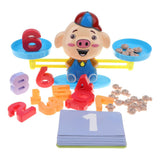 Maxbell Math Game Toys - Pig Numbers Balance Game Educational Toy Learning Math