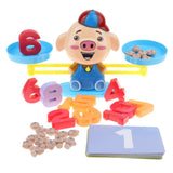 Maxbell Math Game Toys - Pig Numbers Balance Game Educational Toy Learning Math