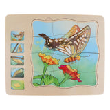 Maxbell Wooden Butterfly Block Puzzle Board Montessori Educational Matching Toy