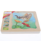 Maxbell Wooden Butterfly Block Puzzle Board Montessori Educational Matching Toy