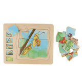 Maxbell Wooden Butterfly Block Puzzle Board Montessori Educational Matching Toy