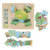 Maxbell Wooden Butterfly Block Puzzle Board Montessori Educational Matching Toy