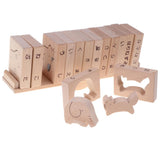Maxbell Solid Wood Animal Blocks Balance Game Set Kids Educational Toy - Forest Park