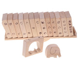 Maxbell Solid Wood Animal Blocks Balance Game Set Kids Educational Toy - Forest Park