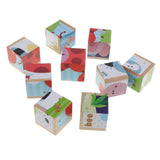 Maxbell Wooden Cube Puzzle Montessori Educational Matching Toy Insect