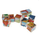 Maxbell Wooden Cube Puzzle Montessori Educational Matching Toy Ocean