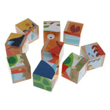 Maxbell Wooden Cube Puzzle Montessori Educational Matching Toy Ocean