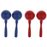 Maxbell 1 Pair Plastic Hand Percussion Maraca Children Musical Instrument Toys Red