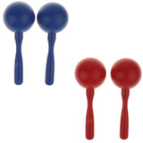 Maxbell 1 Pair Plastic Hand Percussion Maraca Children Musical Instrument Toys Red