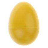 Maxbell 1 Pair of Percussion Musical Egg Shakers Egg Maracas Kids Toy Glossy Yellow