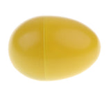 Maxbell 1 Pair of Percussion Musical Egg Shakers Egg Maracas Kids Toy Glossy Yellow
