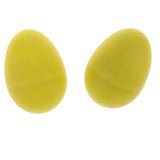 Maxbell 1 Pair of Percussion Musical Egg Shakers Egg Maracas Kids Toy Frosted Yellow