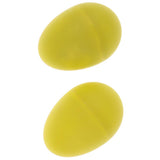 Maxbell 1 Pair of Percussion Musical Egg Shakers Egg Maracas Kids Toy Frosted Yellow
