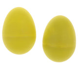 Maxbell 1 Pair of Percussion Musical Egg Shakers Egg Maracas Kids Toy Frosted Yellow