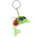 Maxbell Dolphin Shaped Oil Leakage Timer Key Chain Kids Toy Gift Party Favors Green