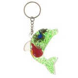 Maxbell Dolphin Shaped Oil Leakage Timer Key Chain Kids Toy Gift Party Favors Green