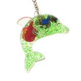 Maxbell Dolphin Shaped Oil Leakage Timer Key Chain Kids Toy Gift Party Favors Green