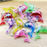 Maxbell Dolphin Shaped Oil Leakage Timer Key Chain Kids Toy Gift Party Favors Green