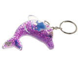 Maxbell Dolphin Shaped Oil Leakage Timer Key Chain Kids Toy Gift Party Favors Purple