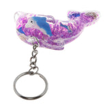 Maxbell Dolphin Shaped Oil Leakage Timer Key Chain Kids Toy Gift Party Favors Purple